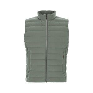 Moorer Men Sage Green Nylon Blend Calaf Sleeveless Down Jacket
